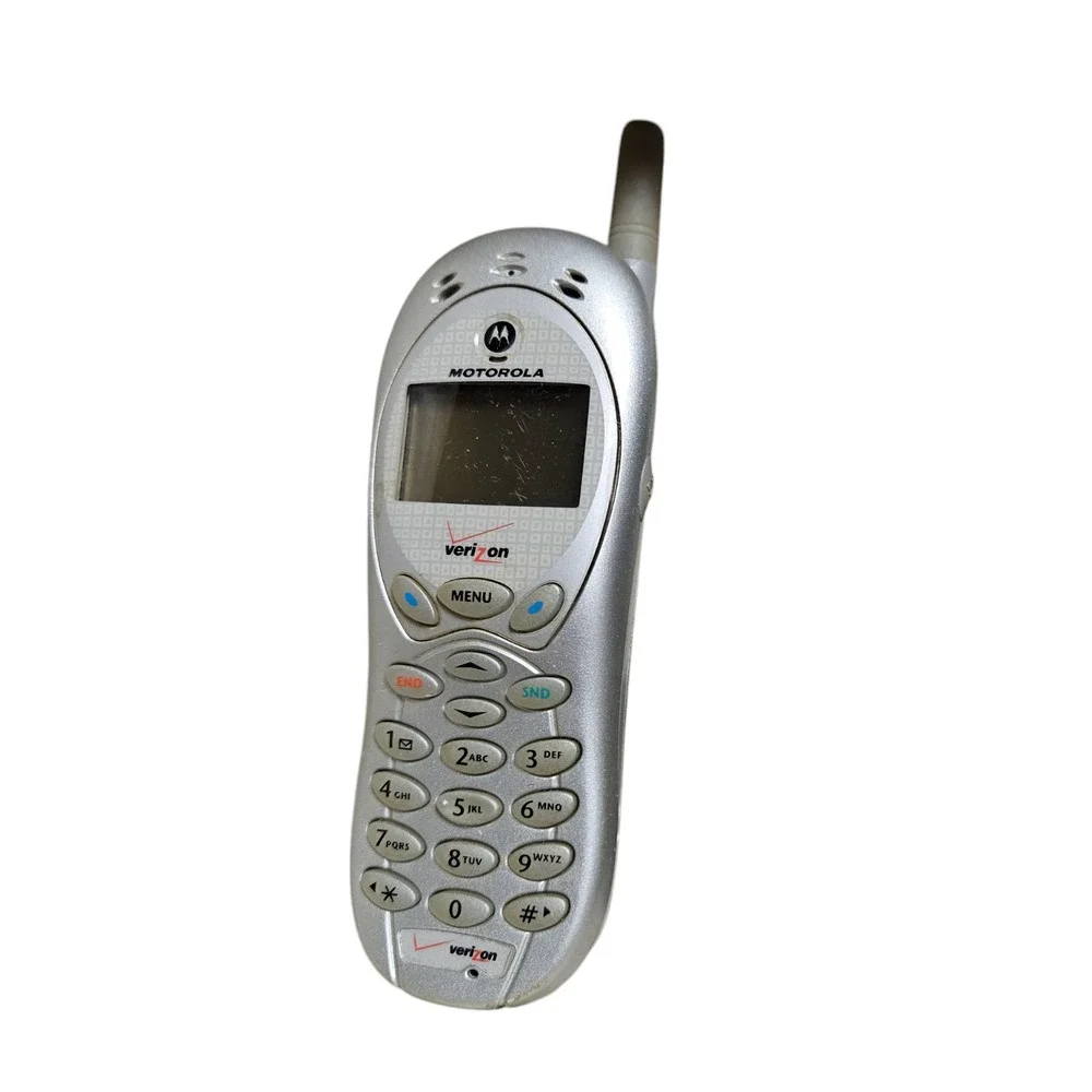 Lot of 2 Motorola V series V120e Silver Verizon Wireless Cellular Phone